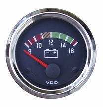 Voltmeter chrome