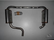 VW Type 4 silencer system full-stainless, new version!